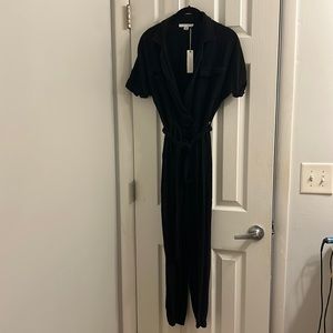 NWT Black Collared Jumpsuit